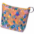 3D Lenticular Purse with Key Ring (Pencils Pattern)